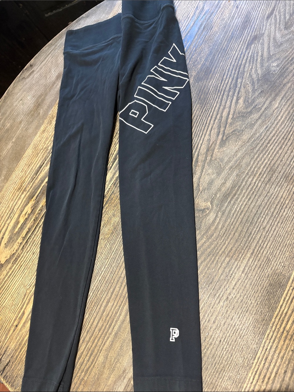 PINK Victoria's Secret Black Logo Leggings